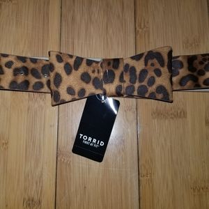 BNWT Torrid Leopard Print Bow Belt sz 4X
